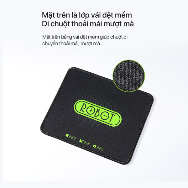 Tấm lót chuột kiểu dáng gaming ROBOT RP01 - 22 x 18cm