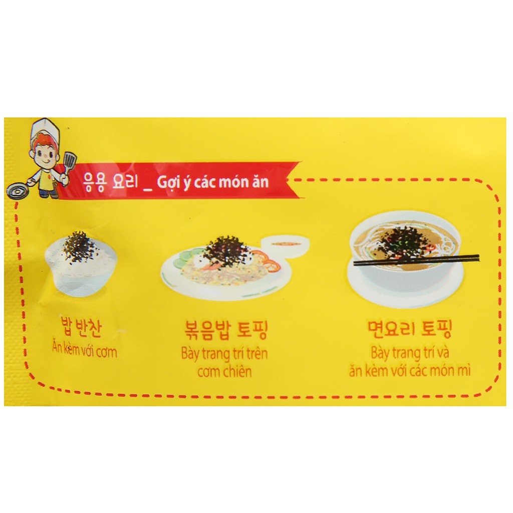 Rong biển sấy mè rang vị hải sản Ottogi - Gói 30g