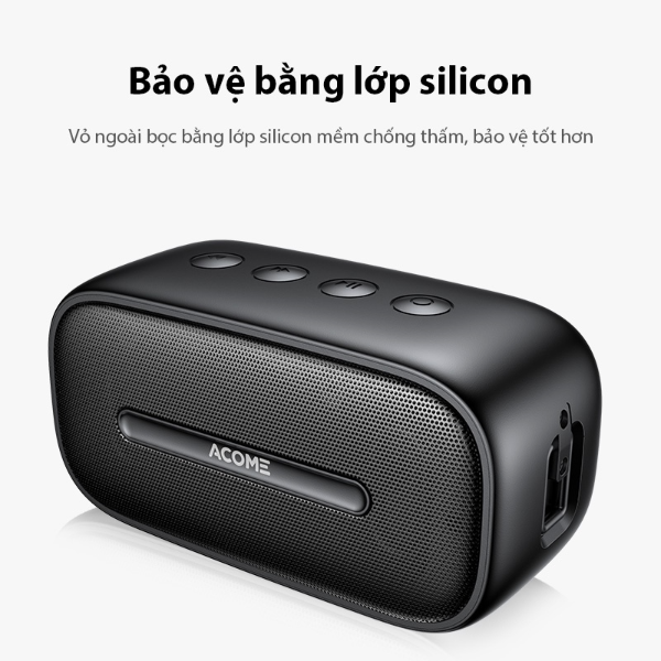 Loa bluetooth di động 5W ACOME A8 - Đen