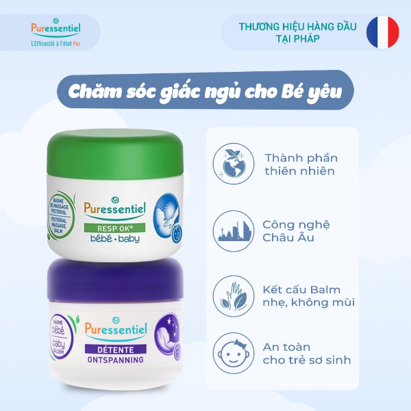 [HN] Sáp massage ngực giúp bé ngủ ngon Puressentiel 30 ml