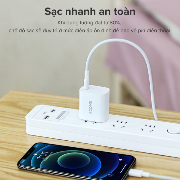 Củ sạc nhanh 20W USB-C ACOME AC05U