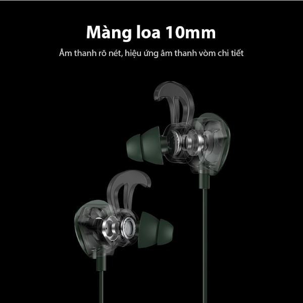 Tai nghe gaming in-ear ACOME AE100 - Xanh lá