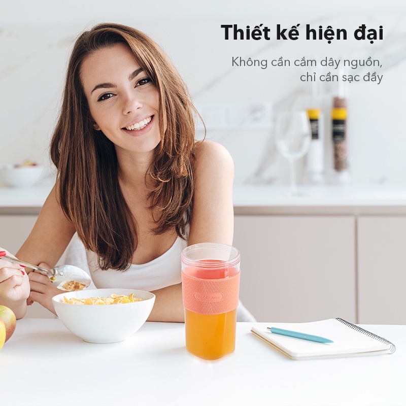 Máy xay sinh tố cầm tay SAMONO SW-Y8 35W - Dung tích 400ml - Hồng