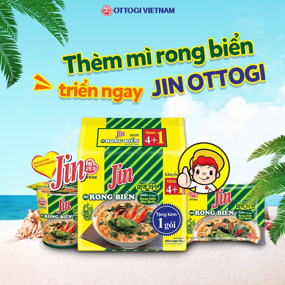 Mì rong biển Ottogi 120g - Lốc 5 gói