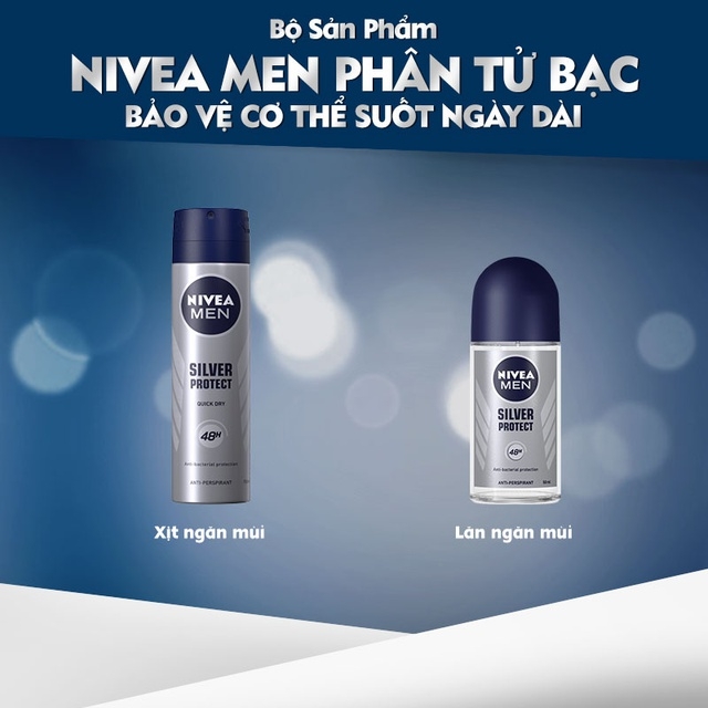 [HCM] Lăn ngăn mùi Nivea Men phân tử bạc ngăn khuẩn gây mùi vượt trội 50ml