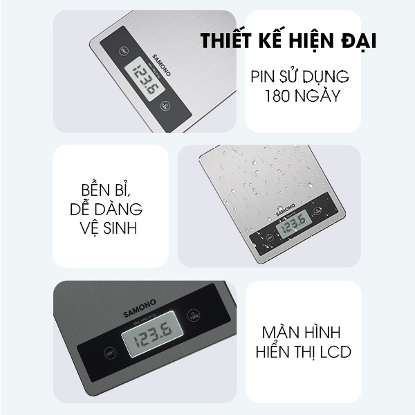 Cân điện tử mini SAMONO SW-KS03 - Mức cân từ 3kg - 10kg