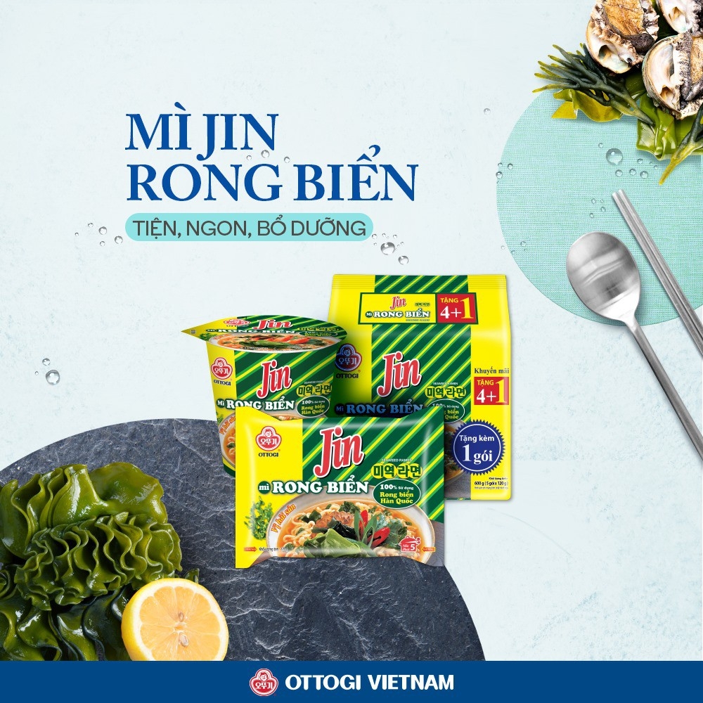 Mì rong biển Ottogi 120g - Lốc 5 gói