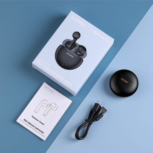 Tai nghe Bluetooth TWS Semi-in-ear ACOME Airdots T2 - Đen