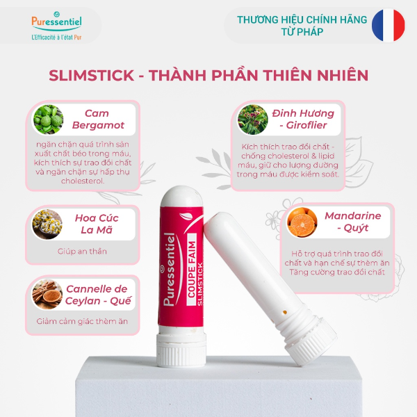 [HN] Thanh hít giảm cân Slimstick Puressentiel 10ml