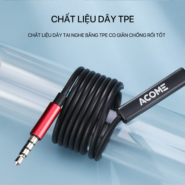 Tai nghe nhét tai in-ear 45 độ ACOME AW05 - Đen