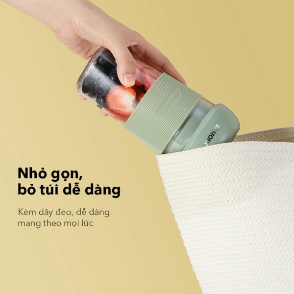 Máy xay sinh tố cầm tay SAMONO SW-Y8 35W - Dung tích 400ml - Xanh