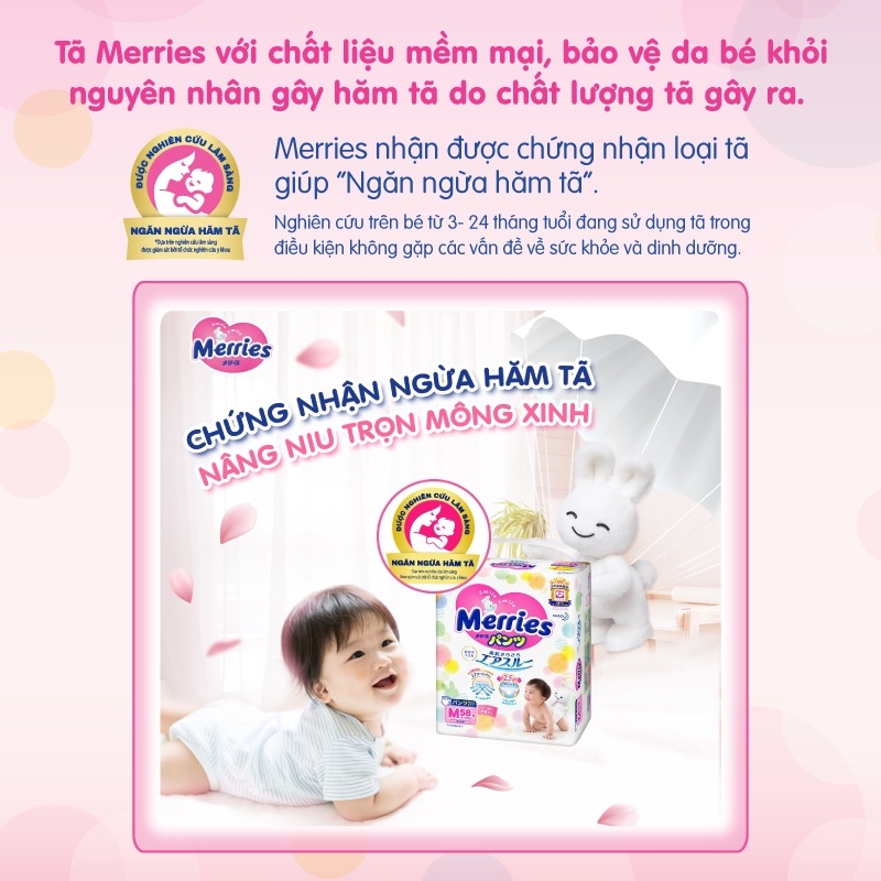 Tã/Bỉm quần Merries Ultra Jumbo L56