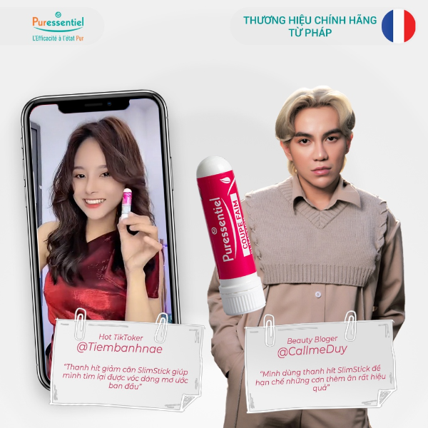 [HN] Thanh hít giảm cân Slimstick Puressentiel 10ml