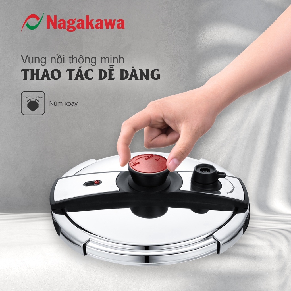 Nồi áp suất Nagakawa NAG1481 - 8L