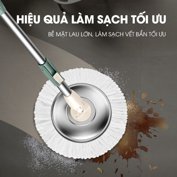 Bộ lau nhà thông minh 360 độ SAMONO SCM003 (Kèm 2 bông lau)