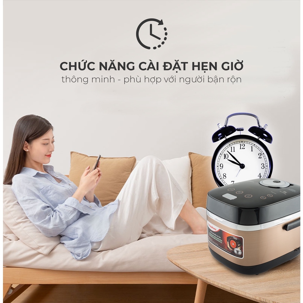 Nồi cơm điện cao tần 1.8L Nagakawa NAG0124