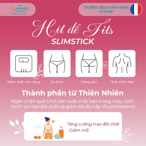 [HN] Thanh hít giảm cân Slimstick Puressentiel 10ml