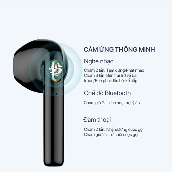 Tai nghe Bluetooth TWS Semi-in-ear ACOME Airdots T2 - Đen