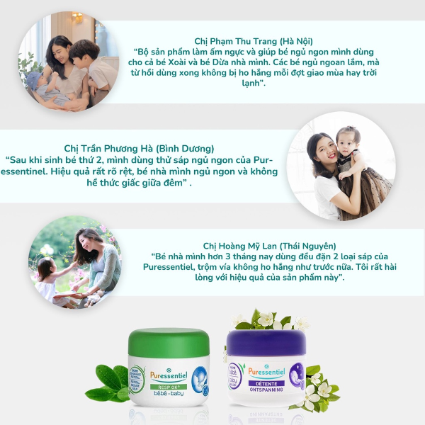 [HN] Sáp massage ngực giúp bé ngủ ngon Puressentiel 30 ml