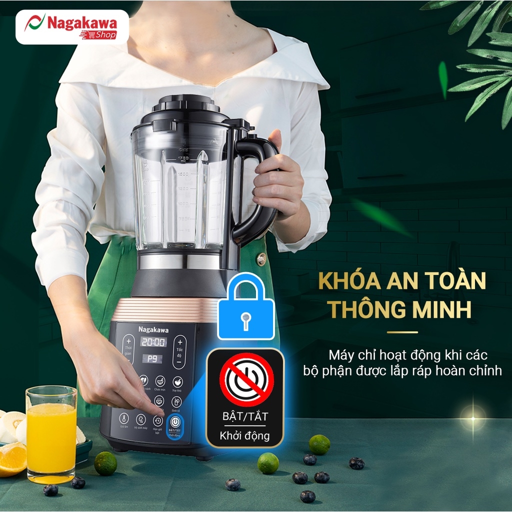 Máy làm sữa hạt đa năng Nagakawa NAG0815 - 1.75L