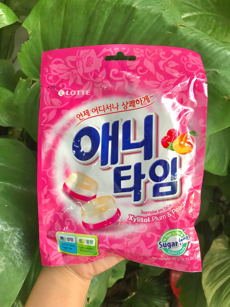 Kẹo ngậm Lotte Anytime mận đào gói 60g