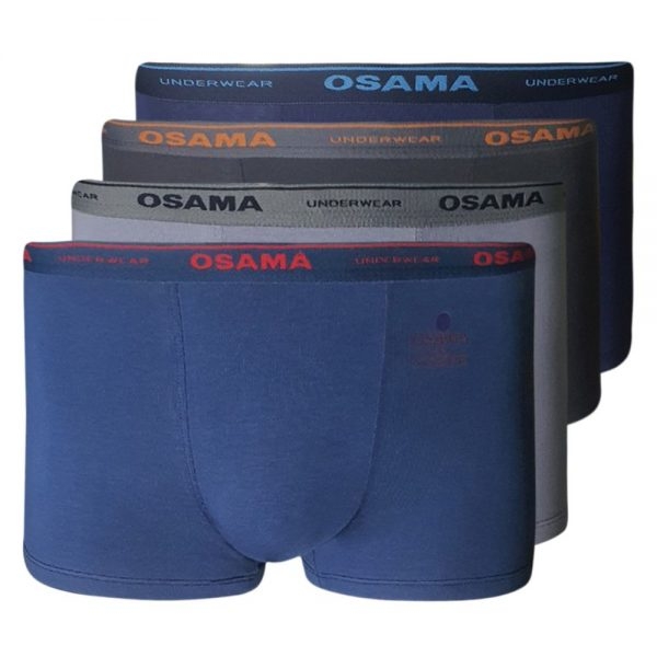 Quần boxer Osama cotton nhỏ Vĩnh Hưng - Xám trắng
