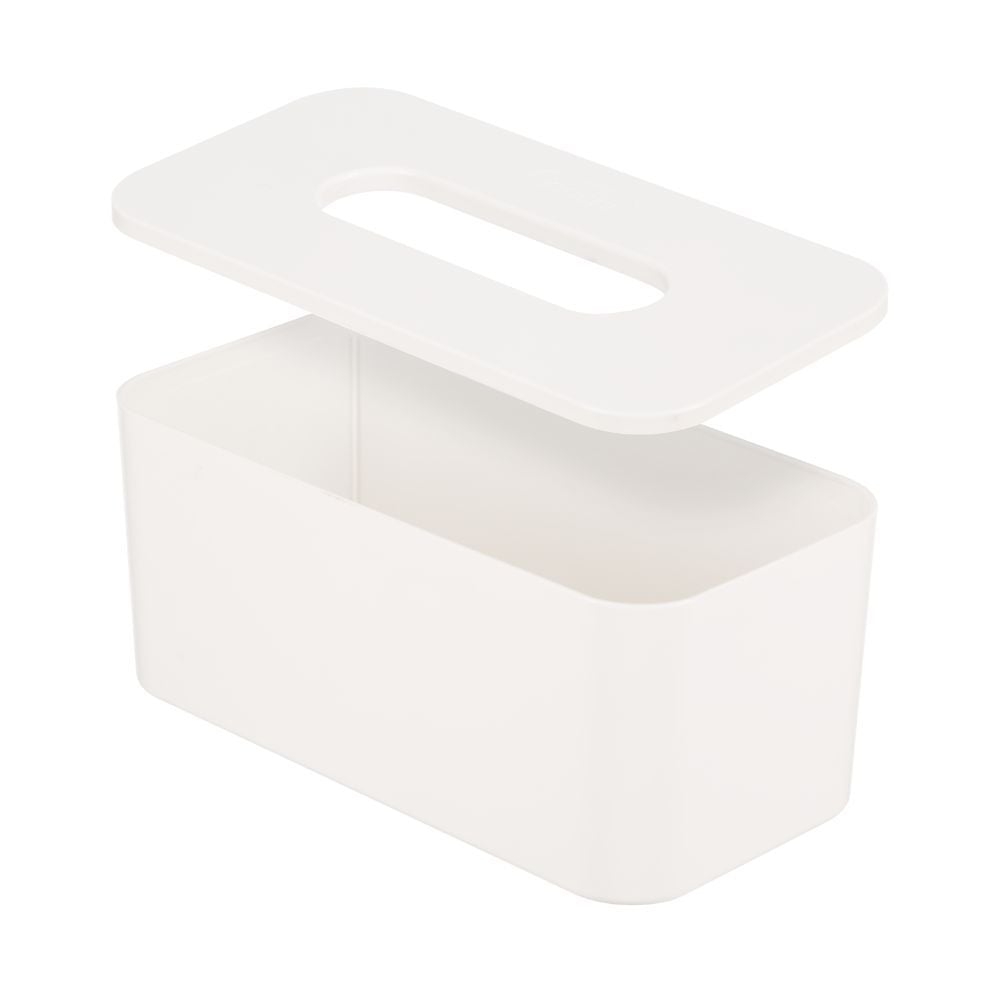 Hộp khăn giấy chữ nhật Sano (nắp nhựa) - Trắng ngọc