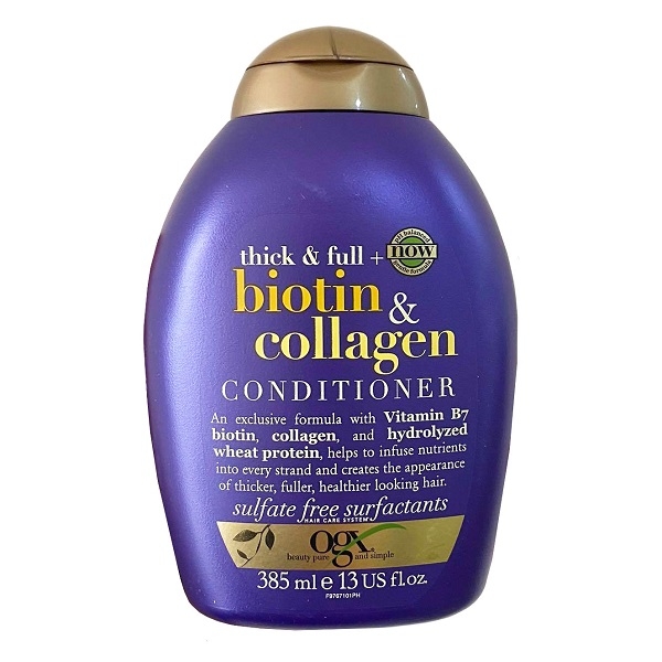 [HCM] Dầu xả OGX Biotin Thick & Full 385ml