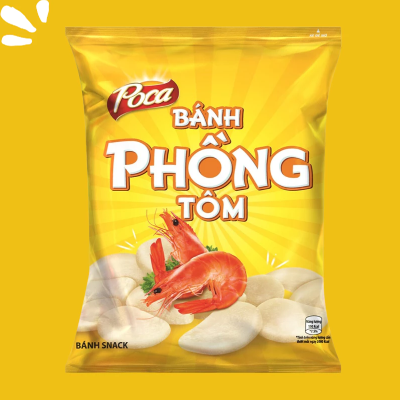 Snack Poca Phồng Tôm Gói 60g