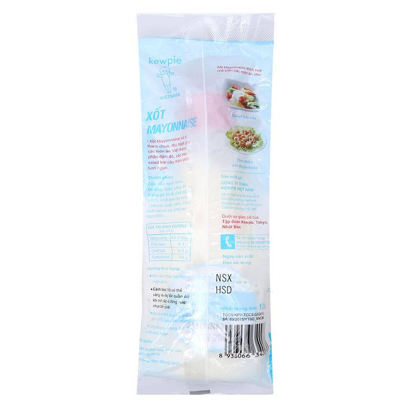 Xốt Mayonnaise dịu ngọt - Kewpie chai 130g