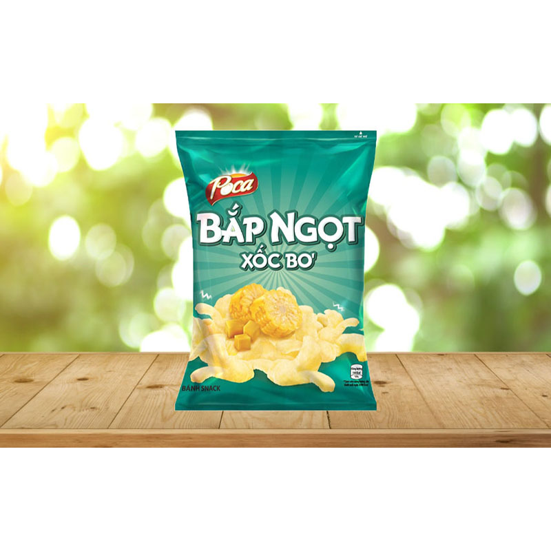 Snack Poca Bắp Ngọt Xốc Bơ Gói 60g