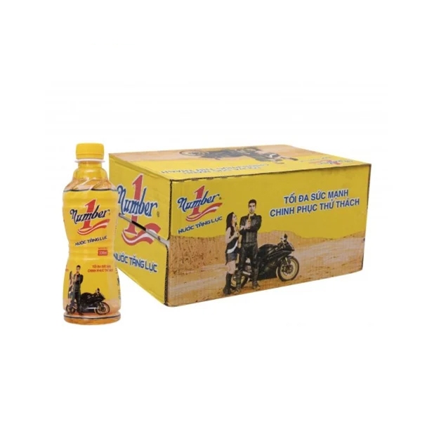 [Combo kèm lốc 12 chai nước tinh khiết] [Thùng 24 Chai] Number 1 Nước Tăng Lực Chai 330ML_070075