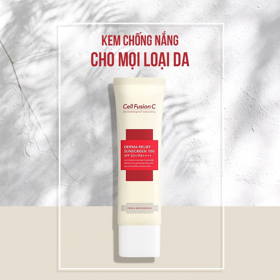 [HCM] Lon 2 Kem chống nắng chống ánh sáng xanh Cell Fusion C Derma Relief Sunscreen 100 SPF50+35ml +35ml