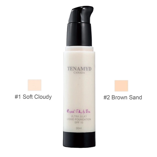 Kem nền siêu mịn số 2 Tenamyd Ultra Liquid Foundation #2 Brown Sand SPF15 - Lọ 30ml