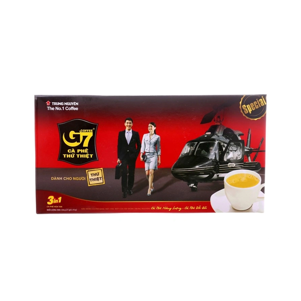 [THÙNG 24 HỘP] G7 Cà Phê Hòa Tan 3in1 Hộp 336g (21 gói x 16g)