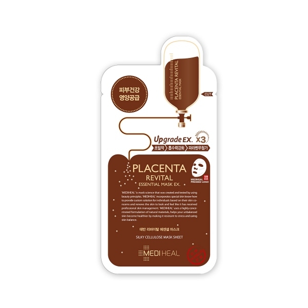 Combo 5 Mặt nạ nhau thai cừu phục hồi da Mediheal Placenta Revital Essential Mask 24ml
