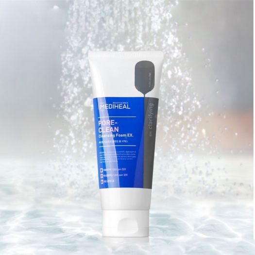 Sữa rửa mặt than hoạt tính Mediheal Pore-Clean Charcoal Cleansing Foam 170g