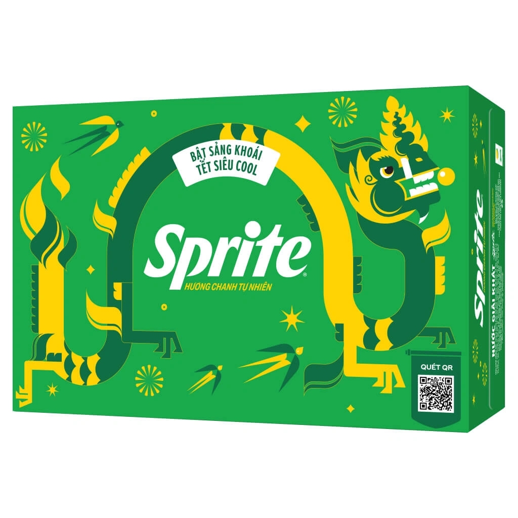[THÙNG 24 LON] Sprite Nước Giải Khát Lon 320ml