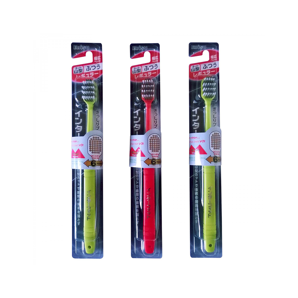 Combo 2 Bàn chải đánh răng Ebisu - Master Care Regular M (B-8033M)