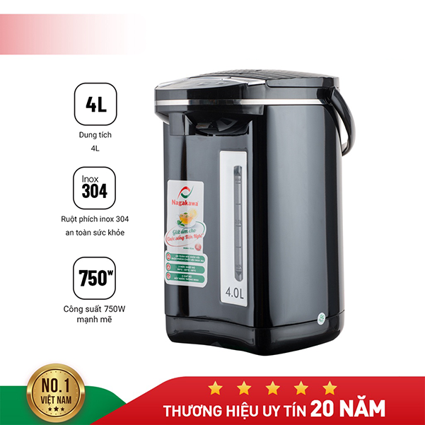 Bình thủy điện 4L Nagakawa NAG0404