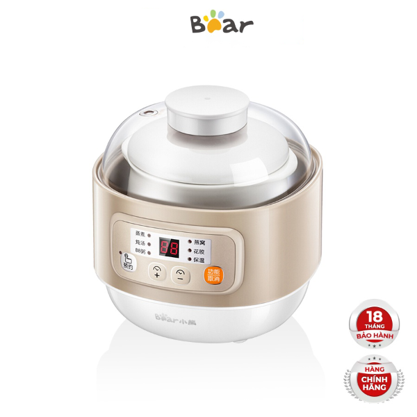 Nồi nấu chậm Bear DDZ-A08D1 0.8L - Be
