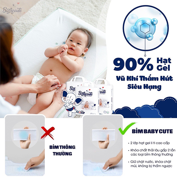 Tã/bỉm quần Babycute XL46