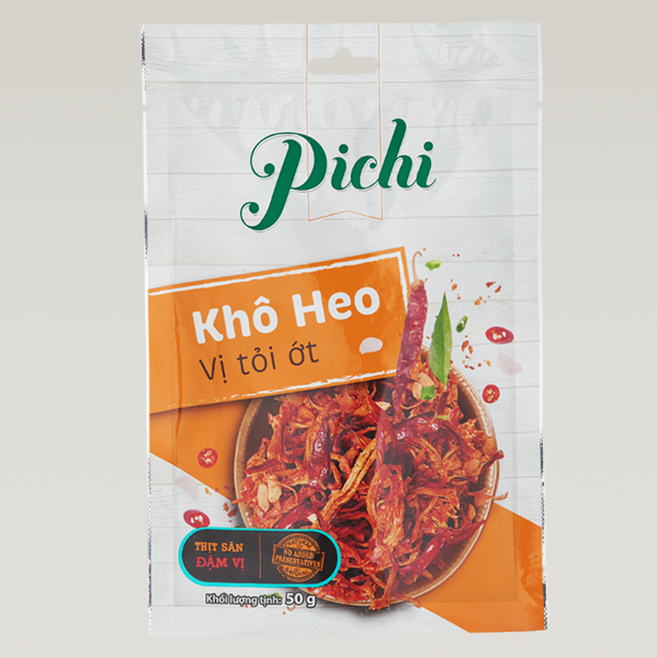 Khô heo vị tỏi ớt Pichi 50g