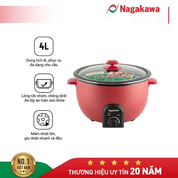 Lẩu điện Nagakawa NAG1902 - 4L