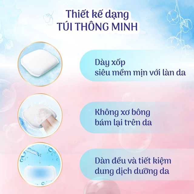 [COMBO 3-TẶNG DDVSPN COOL 150ML] Silcot Bông tẩy trang cao cấp 66 miếng/ hộp