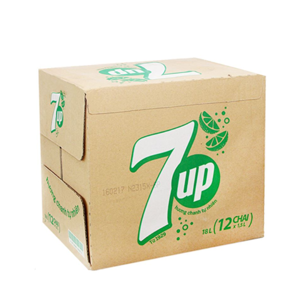 [THÙNG 12 CHAI] 7Up Nước Ngọt Hương Chanh Chai 1.5L