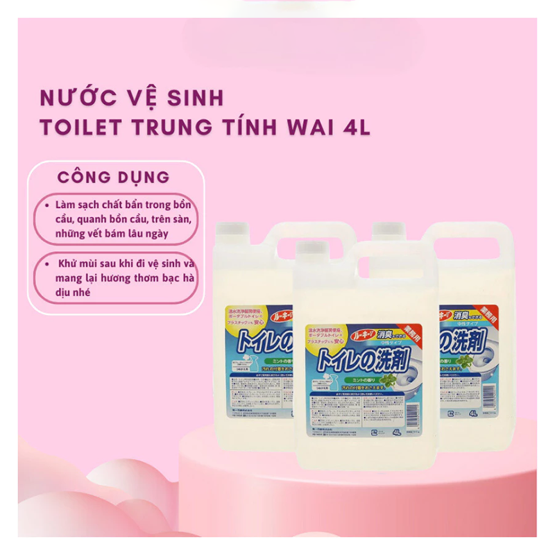 Nước vệ sinh Toilet trung tính Wai 4L_420011