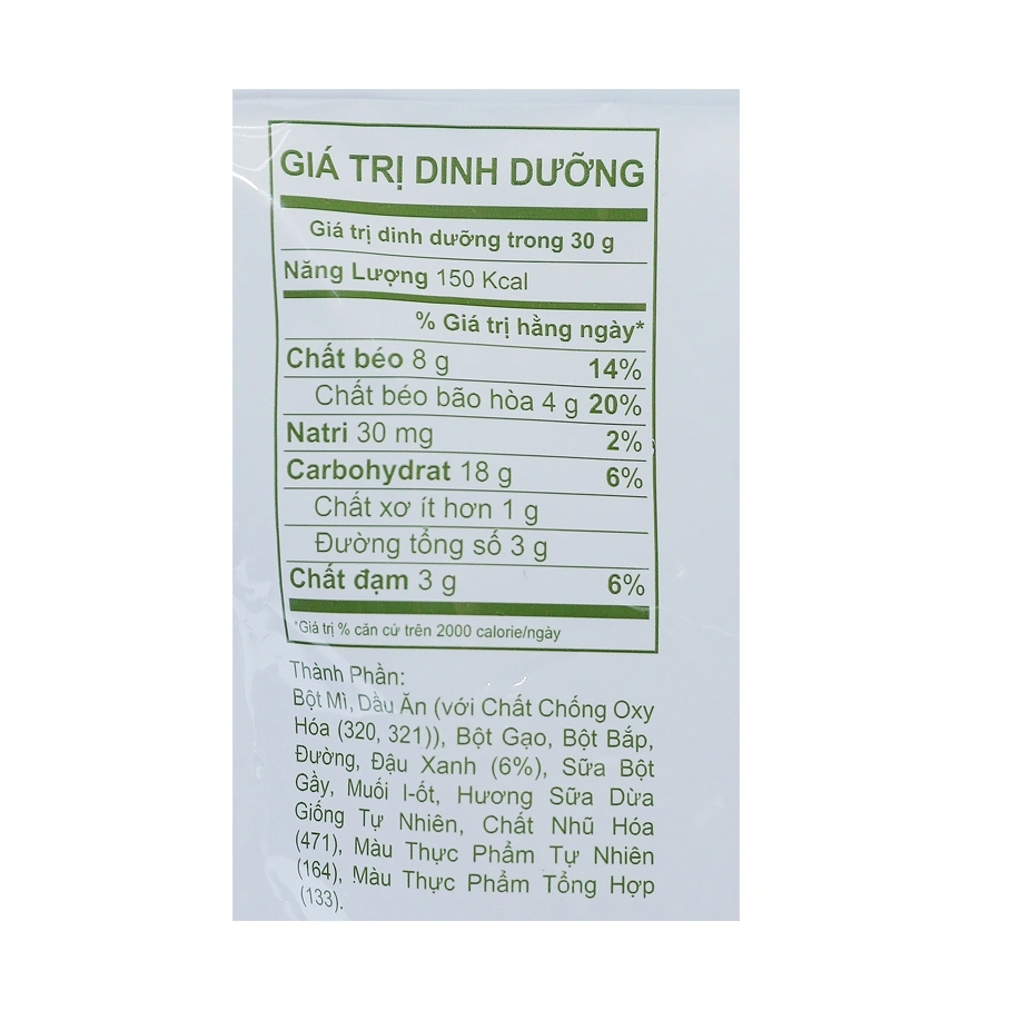[THÙNG 20] Oishi Snack Đậu Xanh Nước Dừa Gói 65g