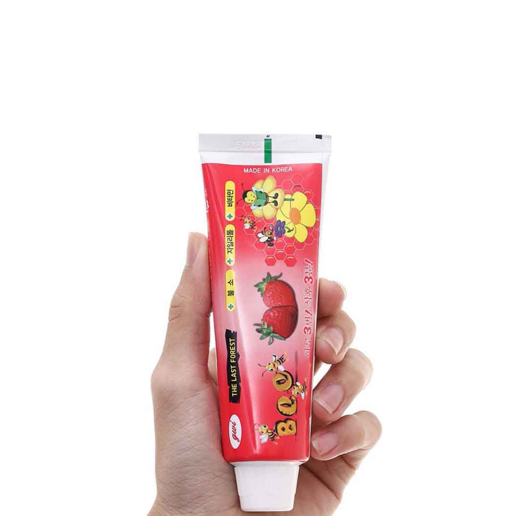 Combo 4 hộp kem đánh răng trẻ em Bee hương dâu 90g