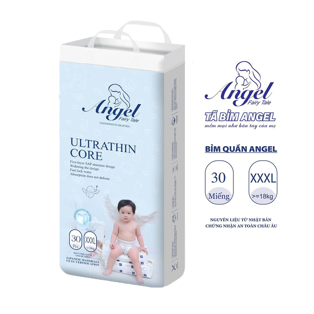 Bỉm quần siêu mỏng Angel Ultrathin Core XXXL30